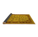 Sideview of Oriental Yellow Traditional Rug, urb882yw