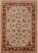Mid-Century Modern Mahogany Brown Oriental Rug, urb882