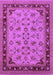 Machine Washable Oriental Purple Traditional Area Rugs, wshurb882pur