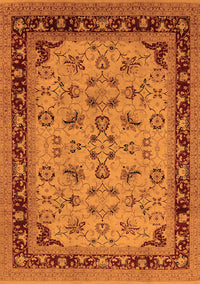 Oriental Orange Traditional Rug, urb882org