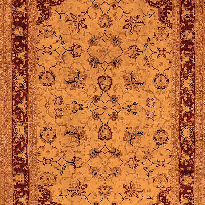 Oriental Orange Traditional Rug, urb882org