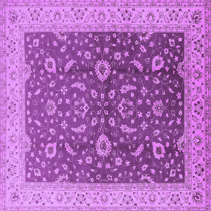 Square Oriental Purple Traditional Rug, urb883pur