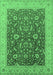 Oriental Emerald Green Traditional Rug, urb883emgrn