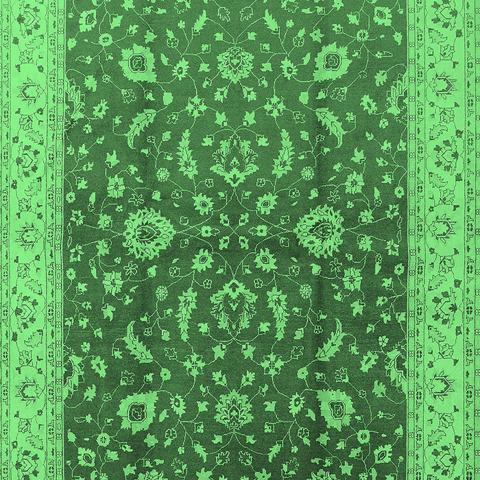 Oriental Emerald Green Traditional Rug, urb883emgrn