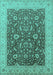 Oriental Turquoise Traditional Rug, urb883turq
