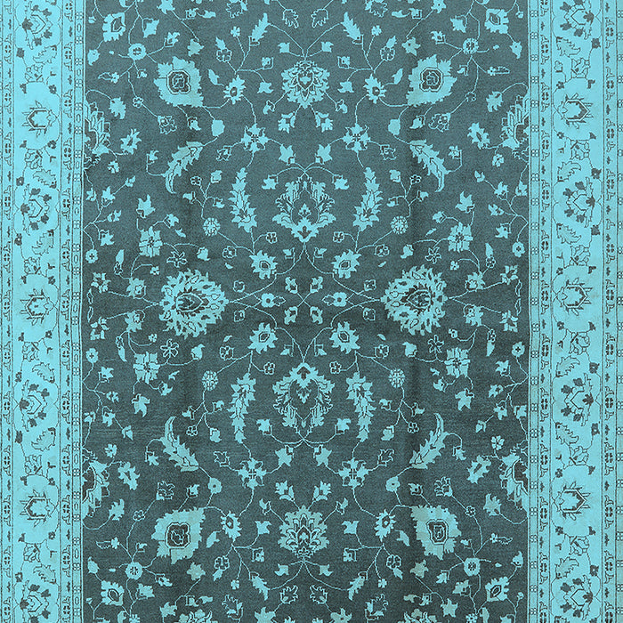 Oriental Light Blue Traditional Rug, urb883lblu