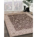 Machine Washable Industrial Modern Sepia Brown Rug in a Family Room, wshurb883