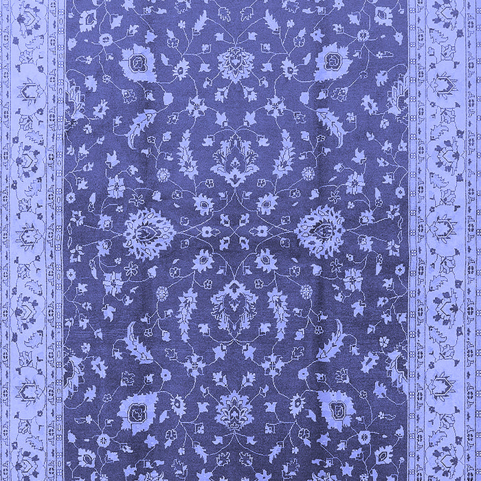 Machine Washable Oriental Blue Traditional Rug, wshurb883blu