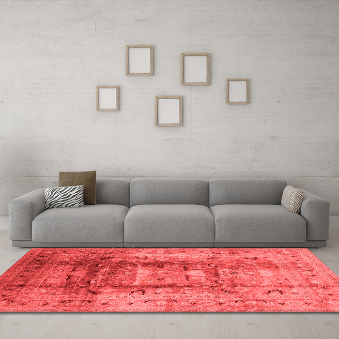 Traditional Red Washable Rugs