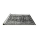 Sideview of Machine Washable Oriental Gray Traditional Rug, wshurb884gry