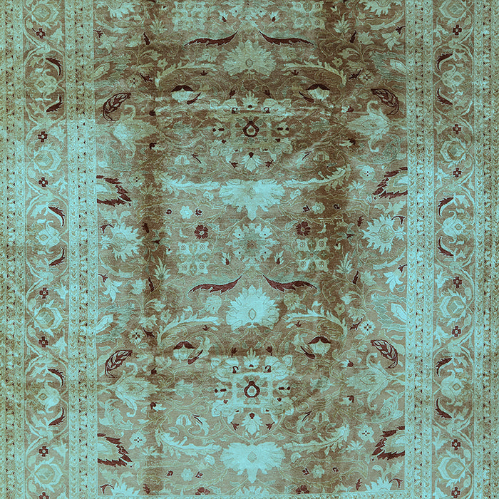 Oriental Light Blue Traditional Rug, urb884lblu