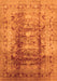Oriental Orange Traditional Rug, urb884org