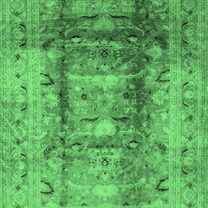 Oriental Emerald Green Traditional Rug, urb884emgrn
