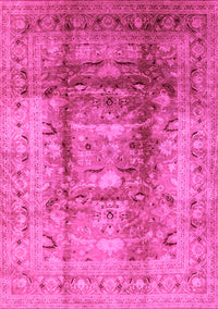 Oriental Pink Traditional Rug, urb884pnk