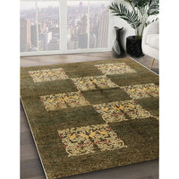 Mid-Century Modern Reddish Brown Oriental Rug, urb885