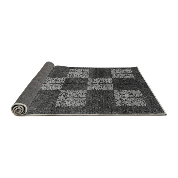 Sideview of Oriental Gray Industrial Rug, urb885gry