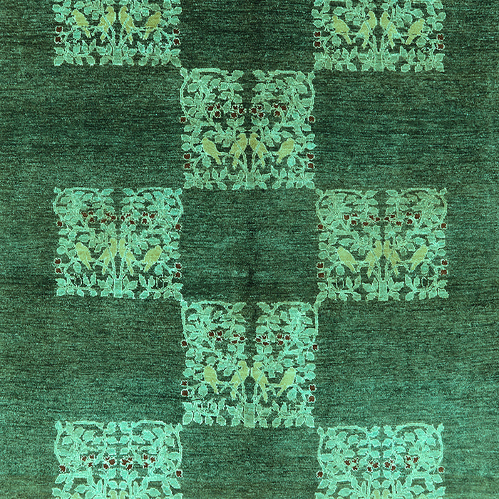 Oriental Turquoise Industrial Rug, urb885turq