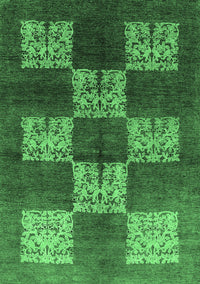 Oriental Emerald Green Industrial Rug, urb885emgrn