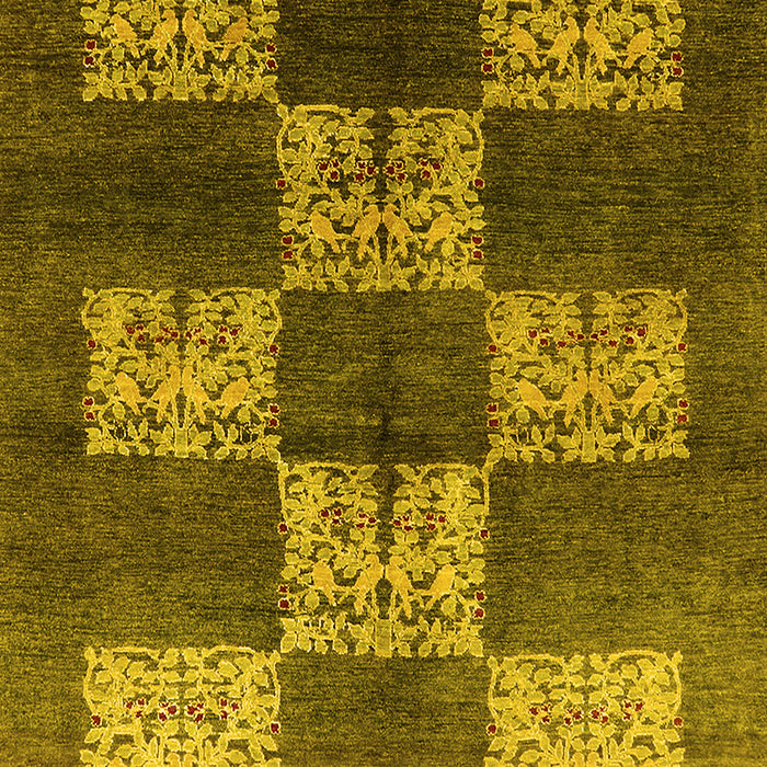 Oriental Yellow Industrial Rug, urb885yw