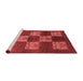 Industrial Red Washable Rugs