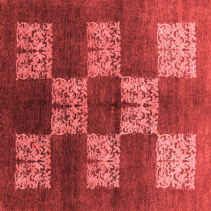 Machine Washable Oriental Red Industrial Rug, wshurb885red