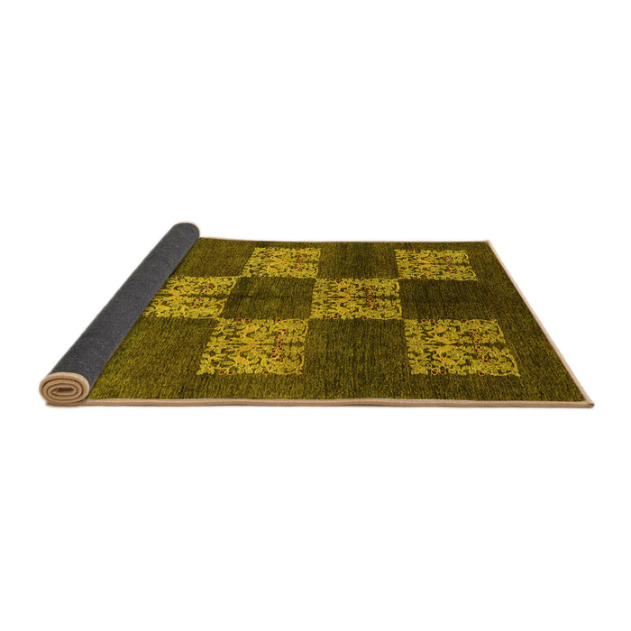 Sideview of Oriental Yellow Industrial Rug, urb885yw