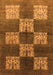 Machine Washable Oriental Orange Industrial Area Rugs, wshurb885org