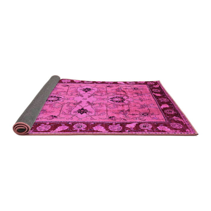 Sideview of Oriental Pink Traditional Rug, urb886pnk