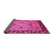 Sideview of Oriental Pink Traditional Rug, urb886pnk