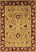 Machine Washable Oriental Brown Traditional Rug, wshurb886brn