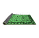 Sideview of Oriental Emerald Green Traditional Rug, urb886emgrn