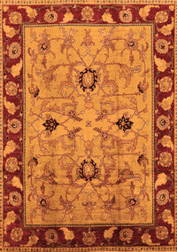 Oriental Orange Traditional Rug, urb886org
