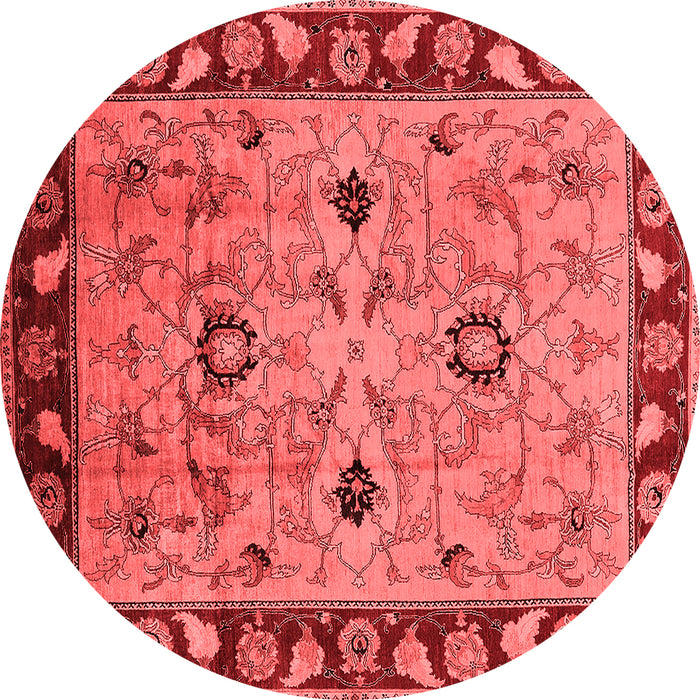 Machine Washable Oriental Red Traditional Rug, wshurb886red