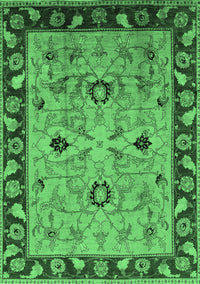 Oriental Emerald Green Traditional Rug, urb886emgrn