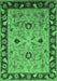 Oriental Emerald Green Traditional Rug, urb886emgrn
