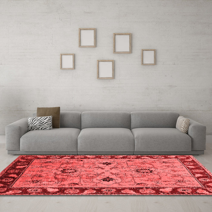 Traditional Red Washable Rugs