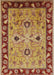 Mid-Century Modern Red Oriental Rug, urb886
