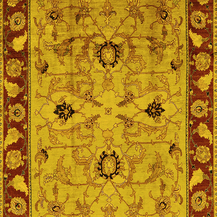 Oriental Yellow Traditional Rug, urb886yw