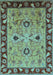 Oriental Light Blue Traditional Rug, urb886lblu