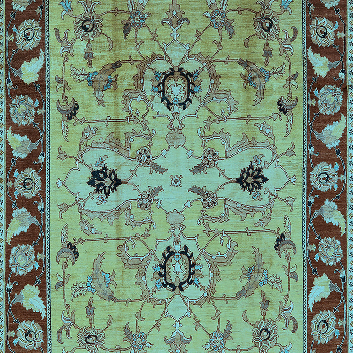 Oriental Light Blue Traditional Rug, urb886lblu