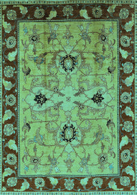 Oriental Turquoise Traditional Rug, urb886turq
