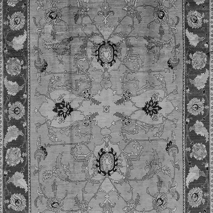 Machine Washable Oriental Gray Traditional Rug, wshurb886gry