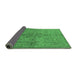 Sideview of Oriental Emerald Green Traditional Rug, urb887emgrn