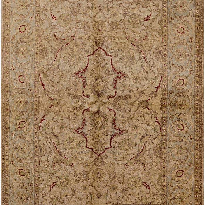 Mid-Century Modern Light Brown Oriental Rug, urb887