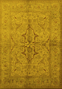 Oriental Yellow Traditional Rug, urb887yw