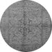 Round Oriental Gray Traditional Rug, urb887gry