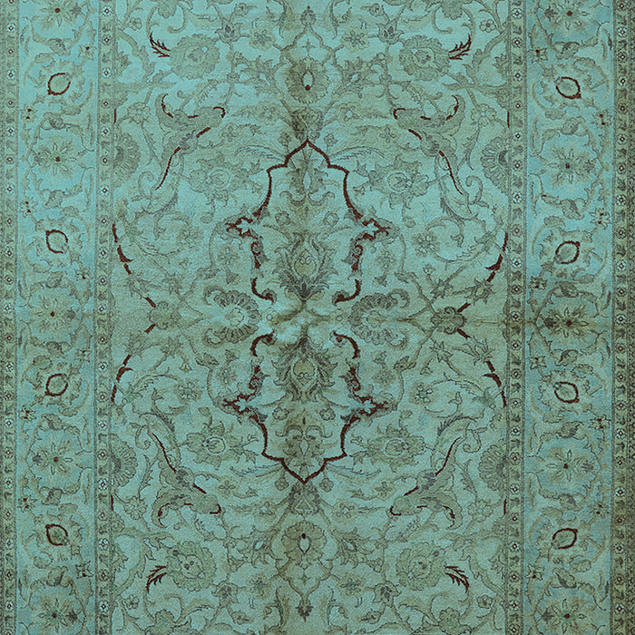 Oriental Light Blue Traditional Rug, urb887lblu