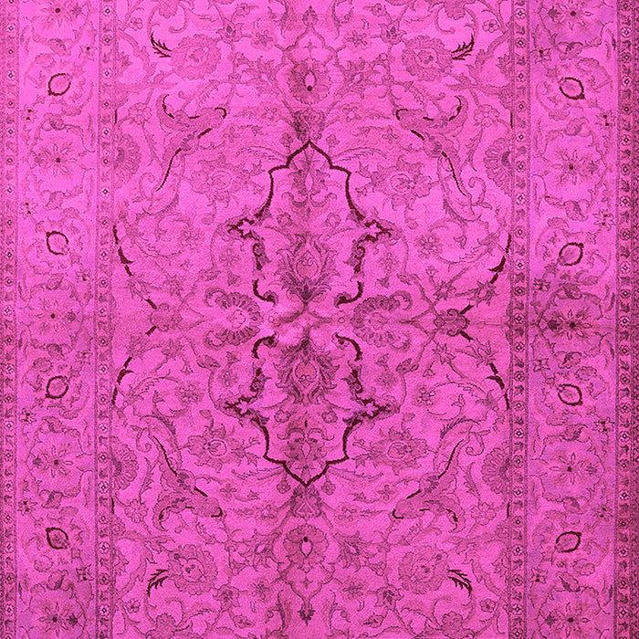 Machine Washable Oriental Pink Traditional Rug, wshurb887pnk
