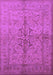 Machine Washable Oriental Purple Traditional Area Rugs, wshurb887pur