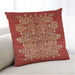 Lifestyle Image of Mid-Century Modern Urban Square Red Throw Pillow, 18 inch by 18 inch, pwurb888
